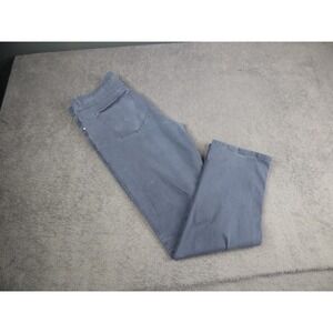 ROWM Mens Blue Gray Straight Leg Stretch Cotton Blend Pants 36x34
